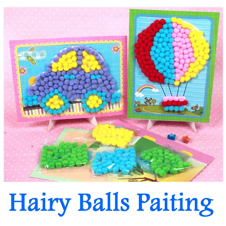 Kids Diy Handmade Crafts Kits Kindergarten Toys Kids Paste Painting