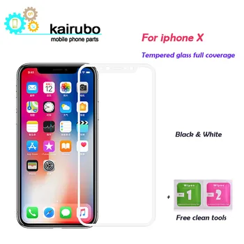 

30pcs/LOTfor Apple iPhone X 2.5D Tempered Glass Film Screen Protector Full Cover for Touch Screen Protection for iPhone 10