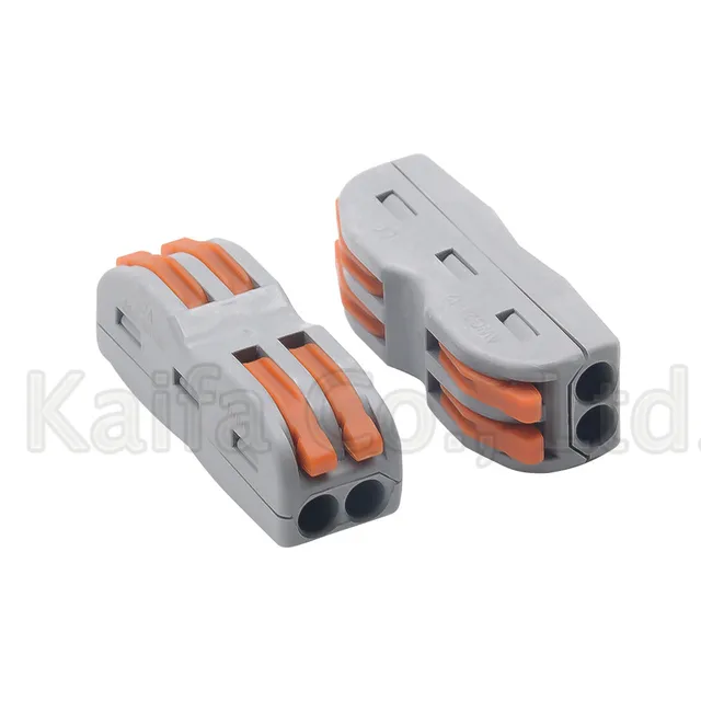 WAGO Type 222-412 222-413 222-415 Compact Wire Wiring Connector Conductor Terminal Block With Lever 0.08-2.5mm2 214 218 SPL-2 3 -