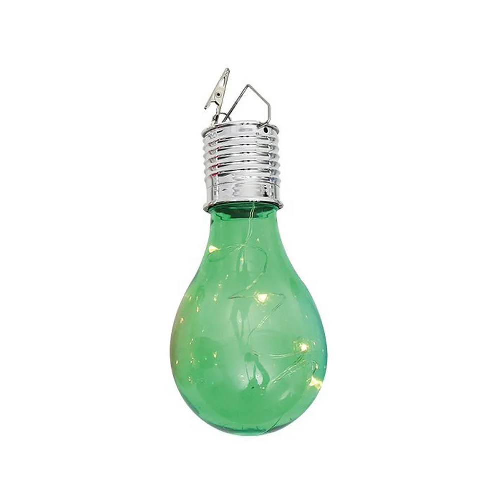 Лидер продаж Солнечный свет лампы теплый белый Водонепроницаемый Солнечный Поворотный Открытый Сад Кемпинг висит светодиодный свет лампы Прямая - Цвет: Green