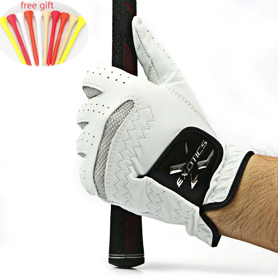 Buy Golf Glove Men's Left Hand Soft Breathable Pure Sheepskin Golf Gloves Golf