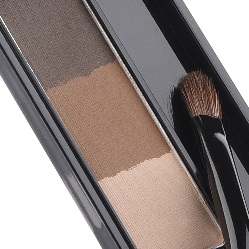 JOJO beauty очаровательные три цвета в 1 комплект Порошковые тени для бровей усилитель палитры с Двойные щетки Водонепроницаемый глаз бровей порошок