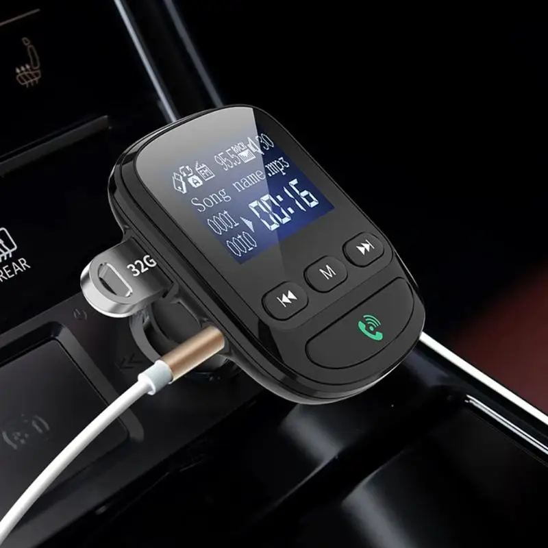 BT06 lcd Bluetooth fm-передатчик автомобильный комплект MP3-плеер QC3.0 USB зарядное устройство