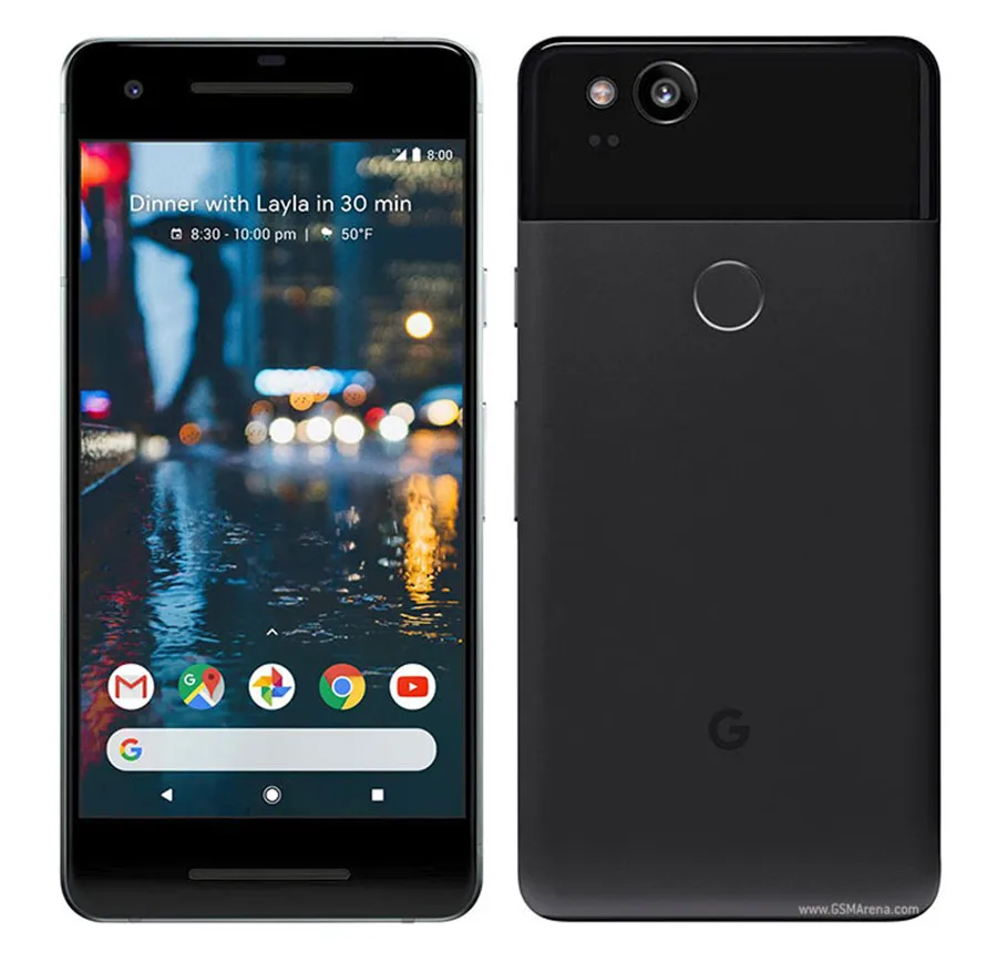 Google Pixel 2 разблокированный GSM 4G LTE Android мобильный телефон 5,0 ''12.2MP Восьмиядерный ОЗУ 4 Гб ПЗУ 128 ГБ AMOLED отпечаток пальца