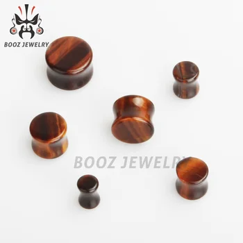 

new fashion high polish stone ear plug and tunnels piercing body jewelry mix sizes lot ear stretcher wholesale free shipping