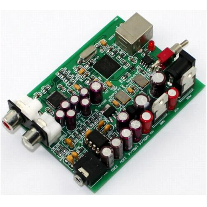 NEW XMOS U8 AK4490 AMP NE5532 USB DAC Decoder Sound Card Headphone Output Support for PCM 192kHz DC9V