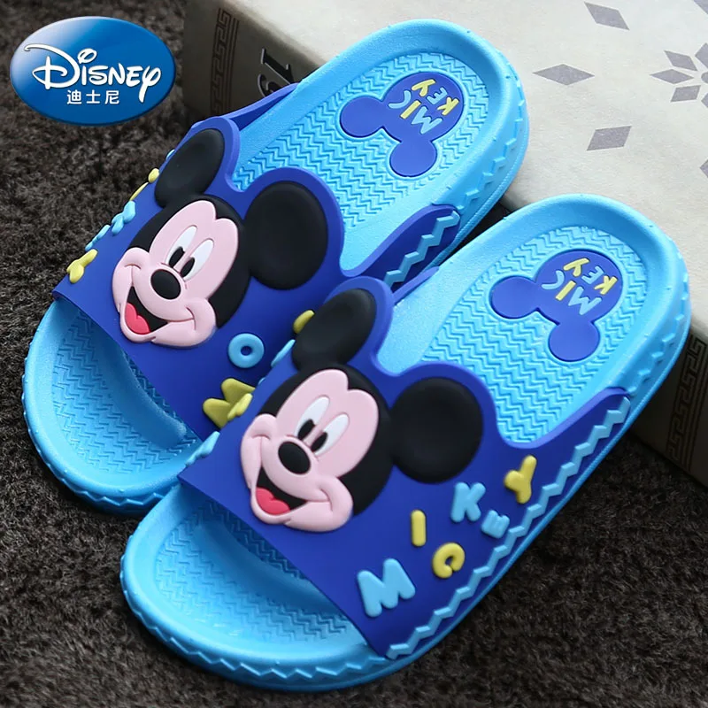 Disney new children's shoes baby slippers Cartoon Boys and Girls Slippers Mickey Mini Indoor anti-slip Baby Cool Slippers