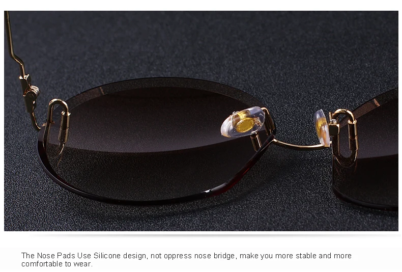 MERRYS дизайнерские женские круглые солнцезащитные очки без оправы градиентные линзы UV400 защита S6116