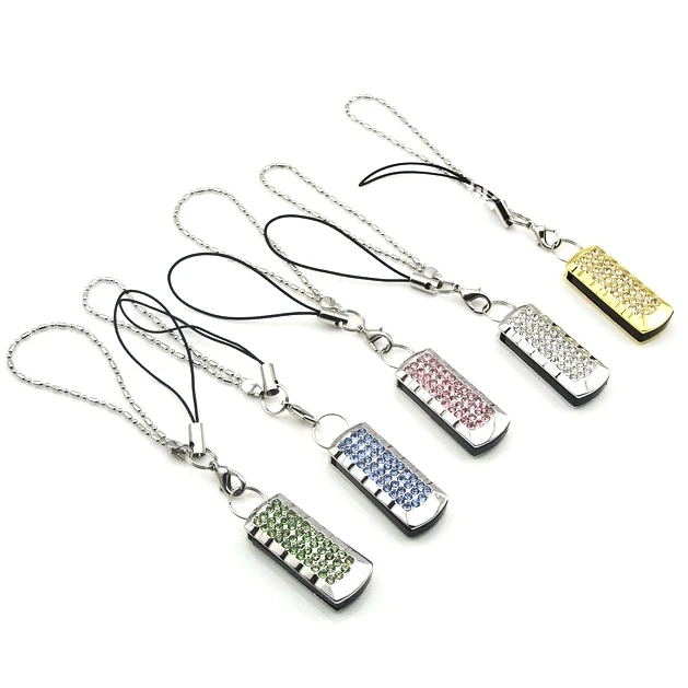 Купить Кристалл Ювелирные Изделия Мини USB Flash Drive 1 ТБ 2 ТБ Pen Drive 128 ГБ 16 ГБ 32 ГБ 64 ГБ Memory Stick Флешки 512 ГБ Карты Памяти Подарок 2.0