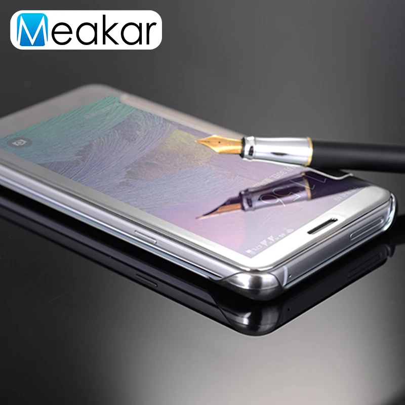 Светоотражающее зеркало 5.7для samsung Galaxy Note 5 чехол для Note5 задней панели сотового