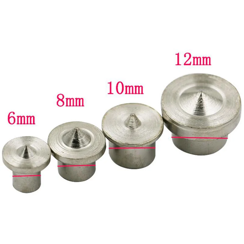 4pcs Dowel Centre Point Pin Set 6/8/10/12mm Dowel Tenon Center Set Transfer Plugs Woodworking Wood Drill Tool Accessories
