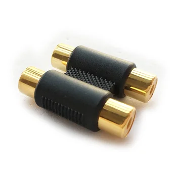 

Double 2 x RCA Phono Coupler Female to Female Audio Video Connector Adaptor Twin AV Female Socket GOLD Plated