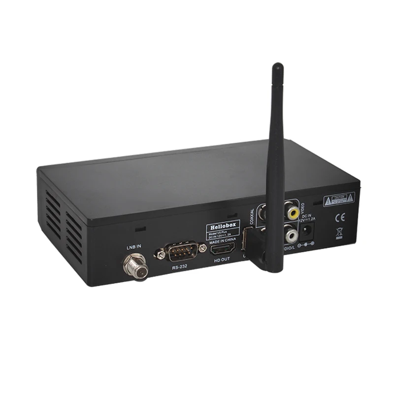 Спутниковый ТВ ресивер Hellobox V5 Plus для Cccam H.265 HEVC Full HD DVBS2 PowrVu Biss полностью