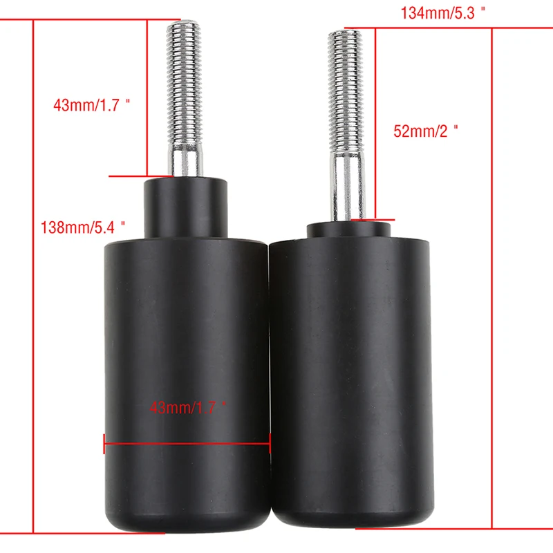 Delrin Frame Sliders Crash Protector for Suzuki GSXR 1000 05-06 Carbon Style