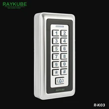 RAYKUBE пароль клавиатуры RFID 125HKz считыватель металлический чехол для система контроля допуска к двери R-K03