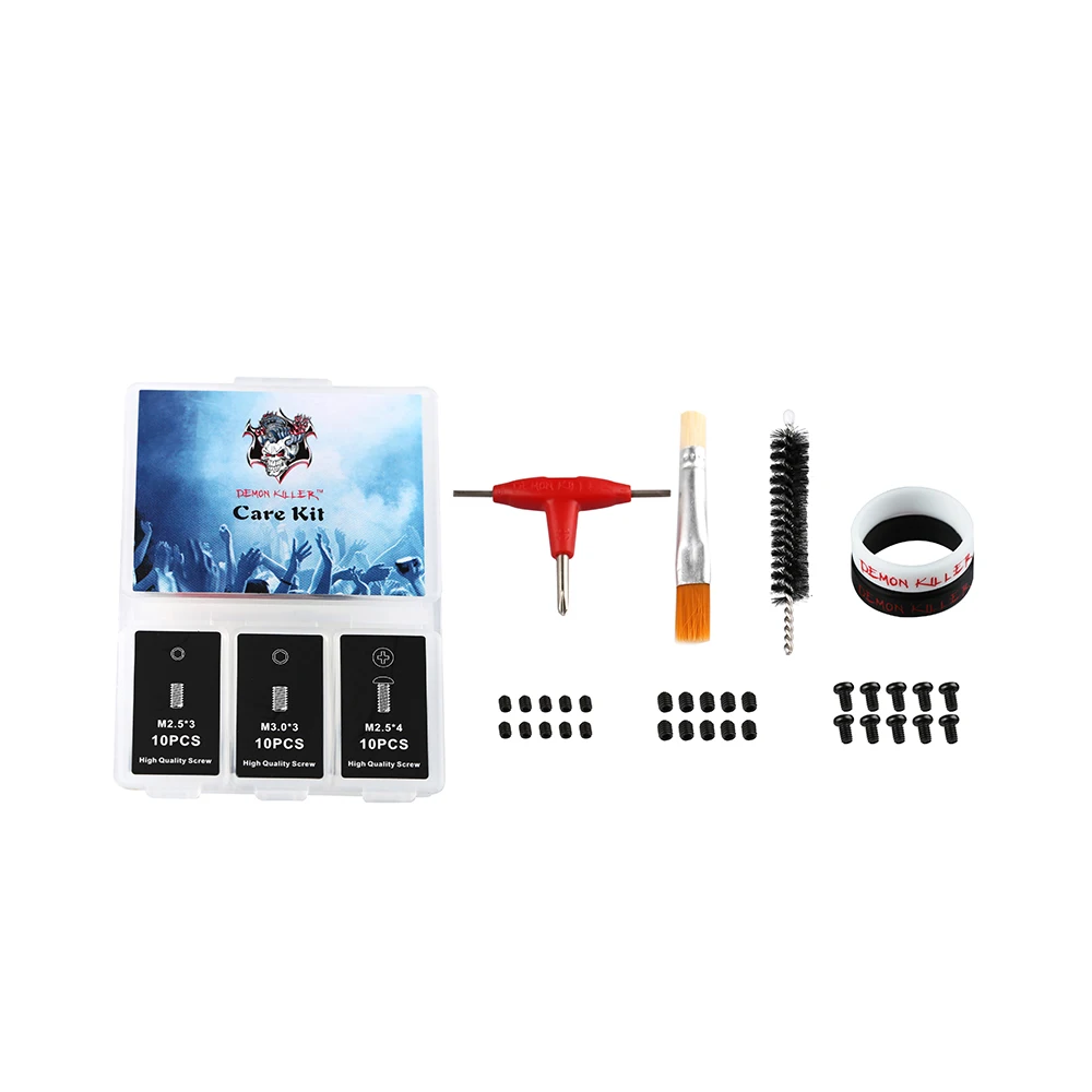 

Demon killer Care Kit for RDA RBA RTA DIY Vaping Coils E Cigarette Atomizer Hex Socket Set Screw Round Head Cross Screw