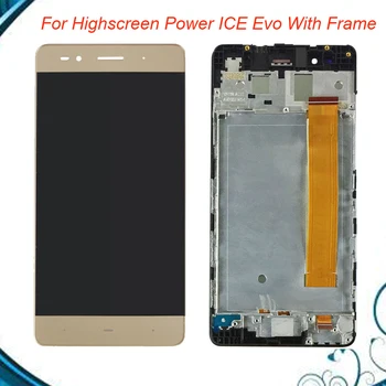 

For 5 inch Highscreen Power ICE Evo LCD Display+Touch Screen With Frame Digitizer Assembly Replacement FreeShipping IN Stock