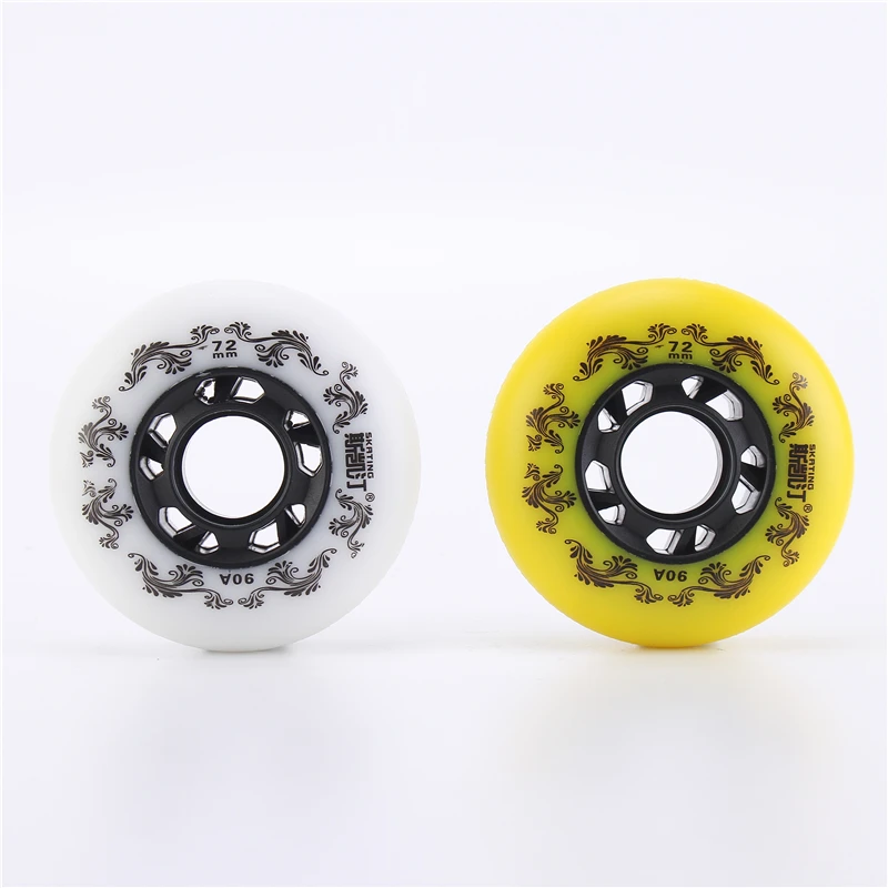 100 original RASHA inline roller skate wheels hardness 90A 88A size