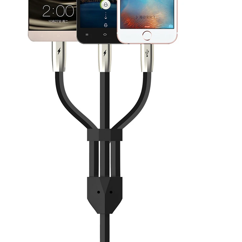 3 в 1 USB кабель для быстрой зарядки освещение & Тип C микро передачи данных зарядное