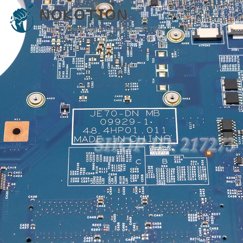 Seller  NOKOTION MBPT701001 MBNDA01001 For ACER 7551G 7551ZG Laptop Motherboard JE70-DN 09929-1 48.4HP01.01