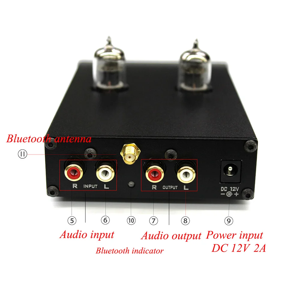Lusya JAM5654W Bluetooth 5 0 трубный декодер Tone Preamp PCM5102A аудио усилитель DC 12V T0686|Усилители