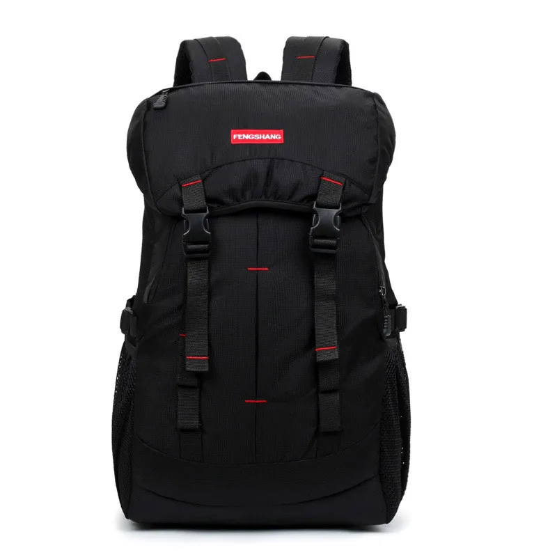 BLACK 50L уличная, сумка для походов, кемпинга, путешествий, водонепроницаемый походный рюкзак, супер практичная спортивная сумка Torba sportwa#15 - Цвет: BLACK
