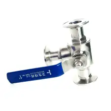 Подходит 25 мм " Труба OD x 1,5" Tri Зажим, санитарный l-портовый шаровой клапан SUS 316L нержавеющая пивная пивоварня домашняя фабрика