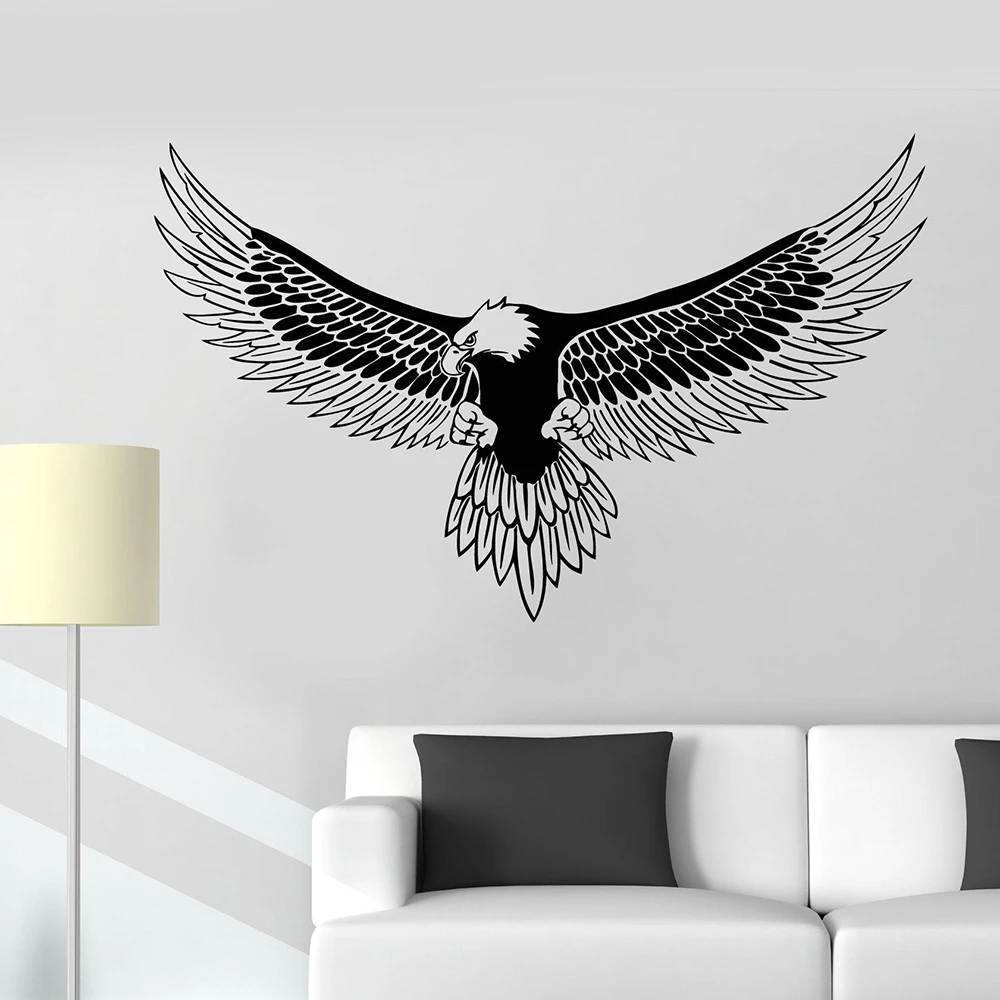 Amazon Com Wallmonkeys American Bald Eagle Wall Mural Peel And Stick Graphic 72 In W X 48 In H Wm187035 Home Kitchen