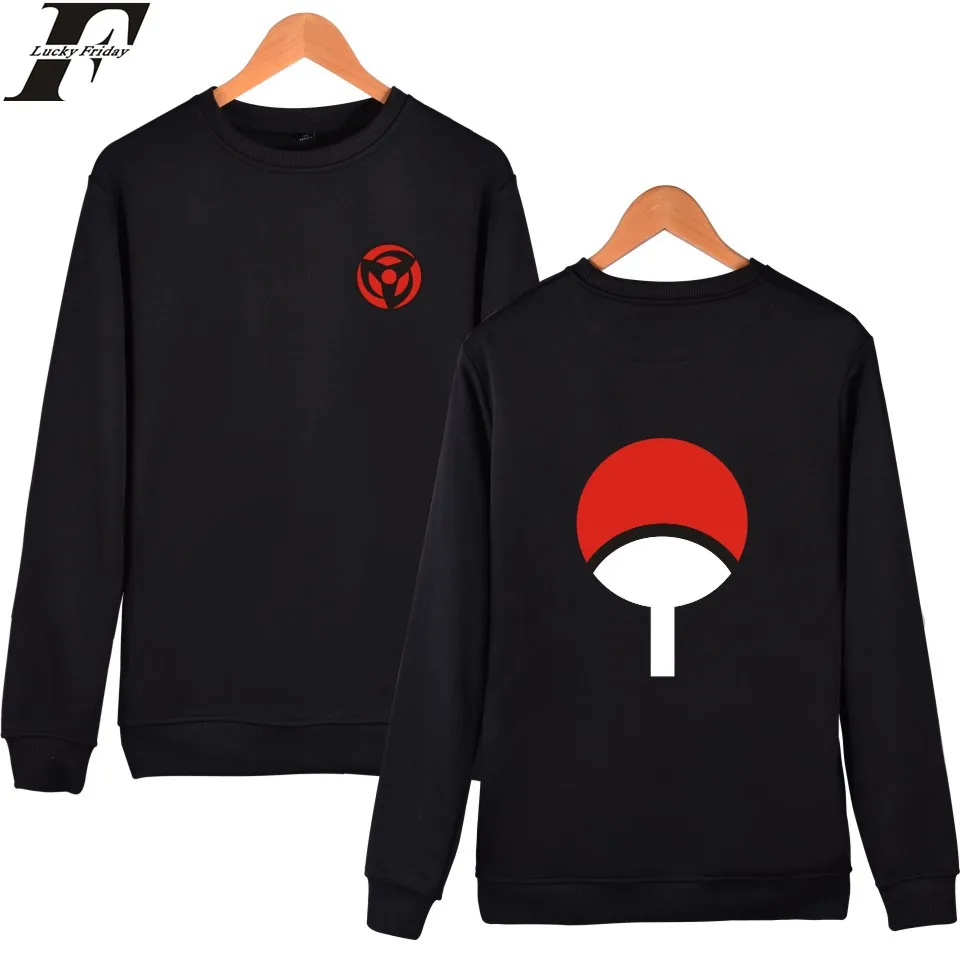 

LUCKYDAYF Naruto Classic Anime Capless Hoodies And Sweatshirts For Couples Hokage Ninjia Hoodies Men Uchiha Syaringan Clothes