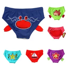 Детские плавки для маленьких мальчиков и девочек, штаны с рисунком, одежда для купания