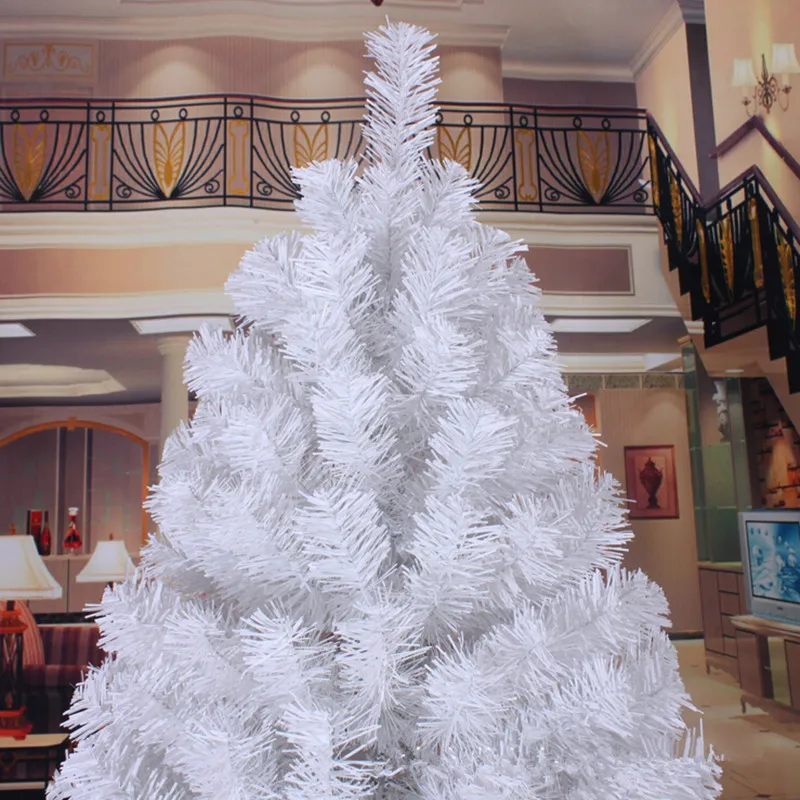 3,0 м 4,0 м большая Высококачественная Белая Рождественская елка ПВХ экологически чистые материалы Рождественское украшение