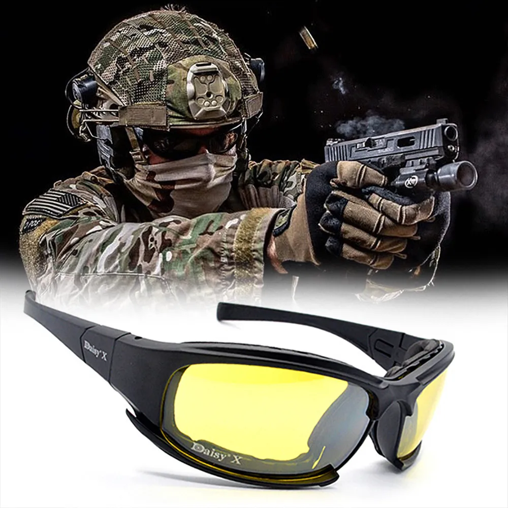 2018 New 4 Lens Kit Army Goggles Military Sunglasses Men's Outdoor