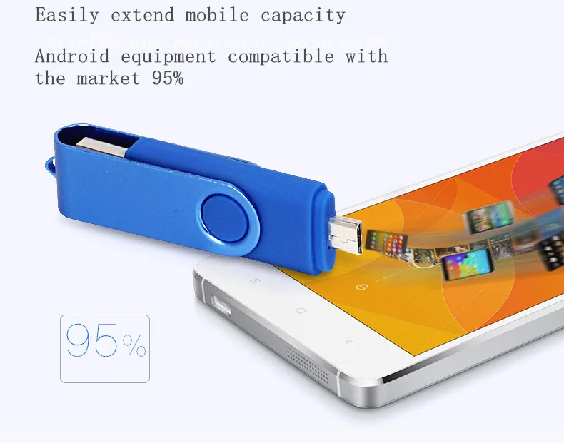 Лучшая продажа OTG USB флэш-накопитель cle usb 2,0 stick 64G портативный флэш-накопитель смартфон Флешка 4g 8g 16g 32g 128G устройства для хранения