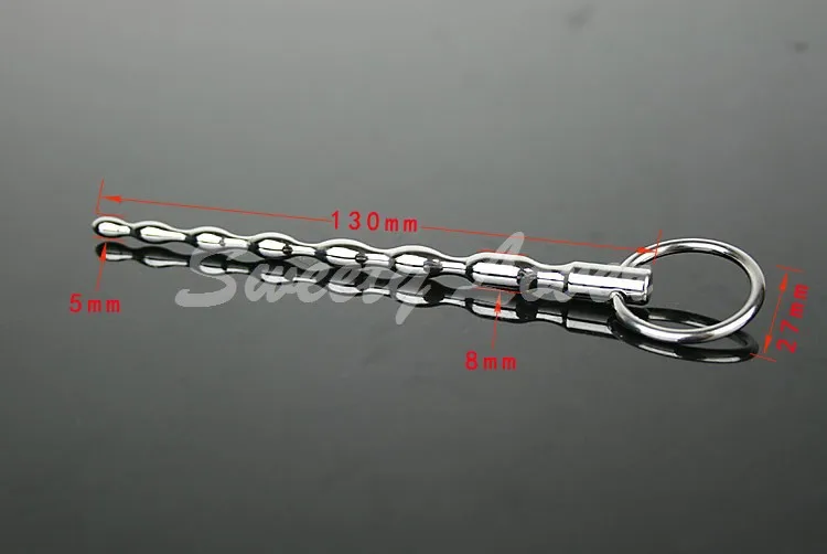 Sex Products Long Urethral Plug 8mm Stainless Steel Urethra Sound Penis Stimulation Dilators Plug Stretching Insert Sex Toys