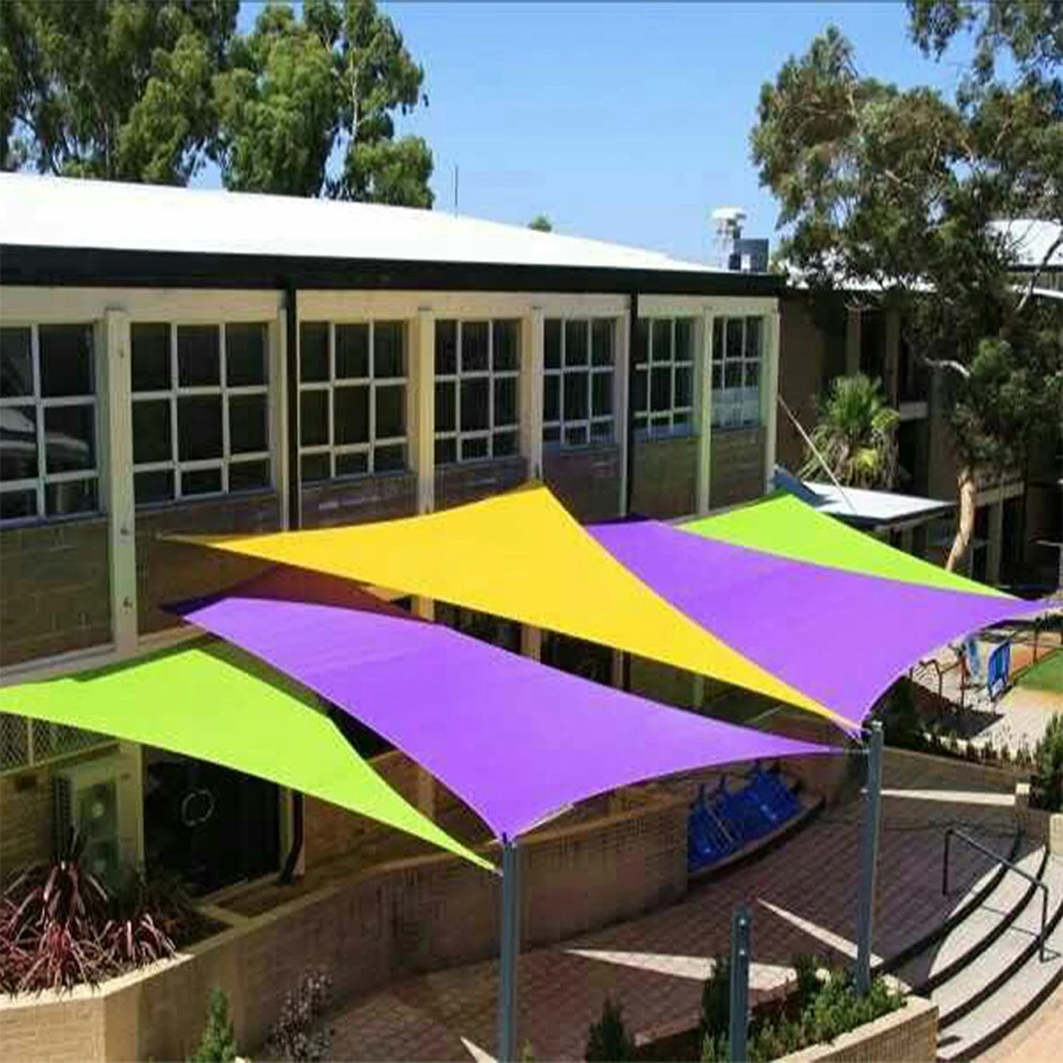 

Right triangle 3x4x5m Waterproof Sunproof Mesh Net Sun Shade Sail UV Protection Sun Shelter Awning Sunshade Nets Yard Garden