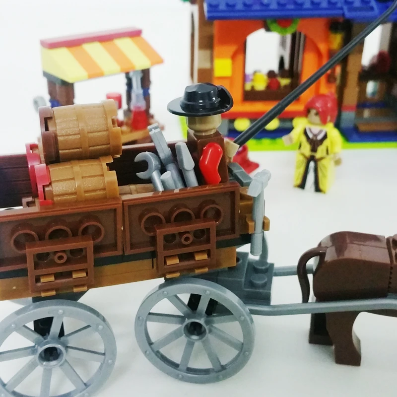 28704 686pcs Farm Carriage Constructor Model Kit Blocks Compatible LEGO Bricks Toys for Boys Girls Children Modeling 28704 686pcs Farm Carriage Constructor Model Kit Blocks Compatible LEGO Bricks Toys for Boys Girls Children Modeling