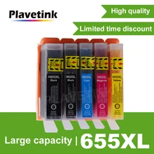 Plavetink 5PCS Ink Cartridge Replacement For HP 655 XL For HP655 Deskjet 3525 5525 4615 4625