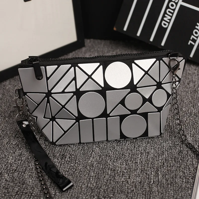 Новая модная сумка через плечо с геометрическими цепочками, женская сумка из искусственной кожи, брендовая сумка, сумки-мессенджеры, женский клатч на плечо, хорошее качество