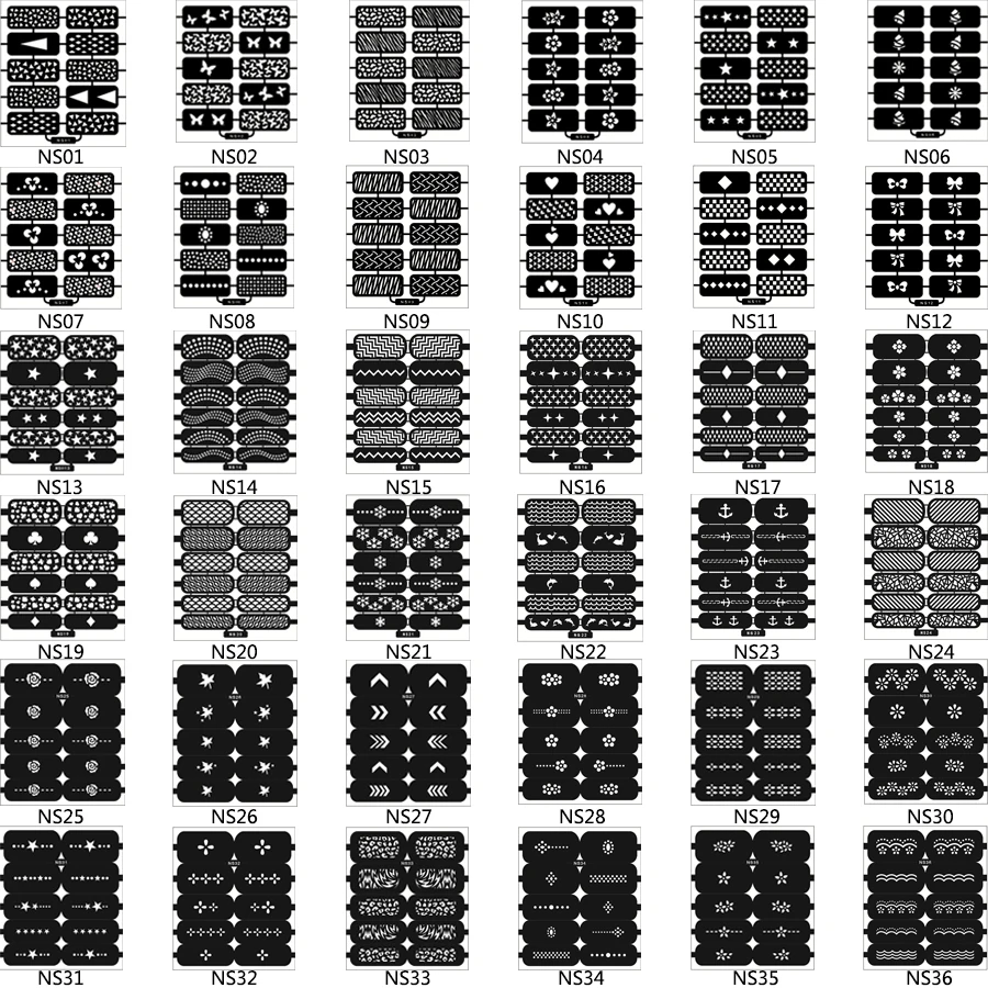 1 шт. Аэрограф для ногтей, лак для штамповки ногтей, трафарет для маникюра, штамп, инструмент для украшения ногтей, покерные изображения, шаблоны, дизайн NS19