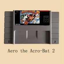 Aero-the-Acro-Bat-2 16 бит большая серая игровая карта для NTSC игрового плеера