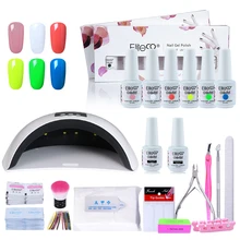 Elite99 Гель-лак для ногтей, маникюрные наборы, 8 мл, Гель-лак для ногтей, базовое верхнее покрытие с УФ-лампой, светодиодный фен, машинные инструменты, набор для дизайна ногтей