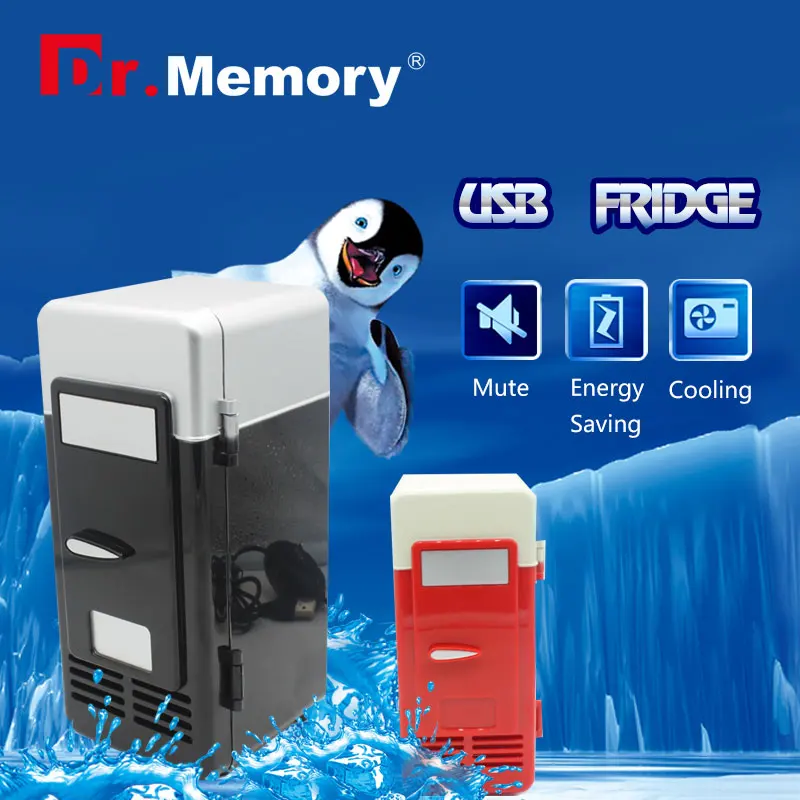 Mini USB Fridge Cooler Beverage Drink Cans Cooler/Warmer Refrigerator