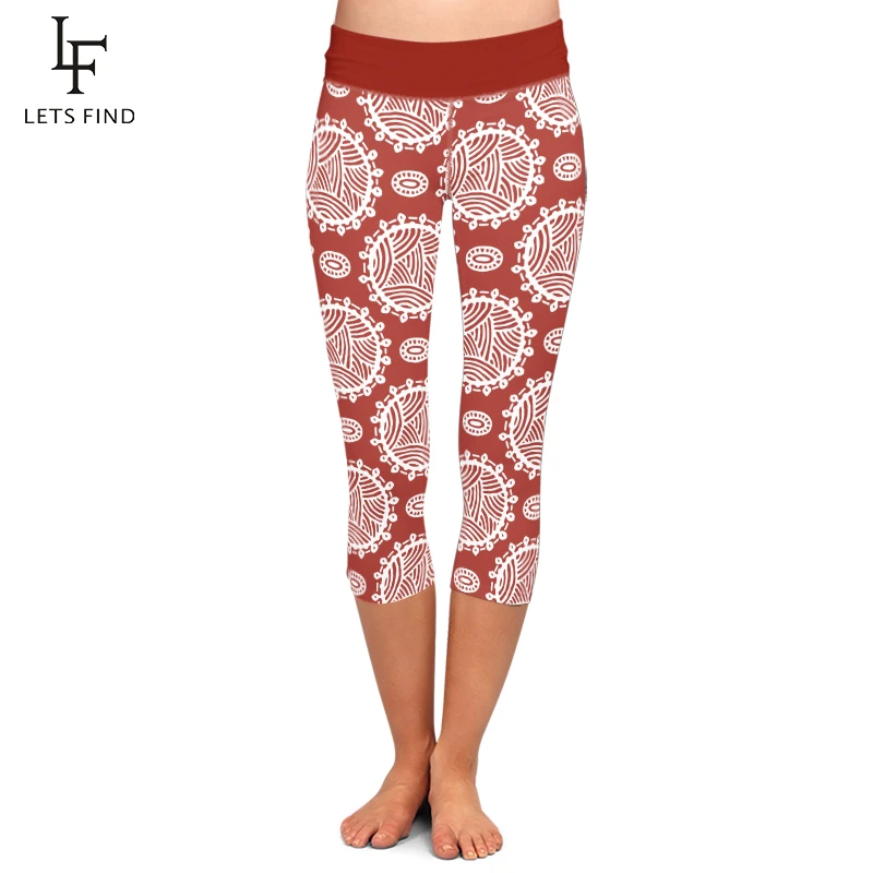 printed capri leggings for summer