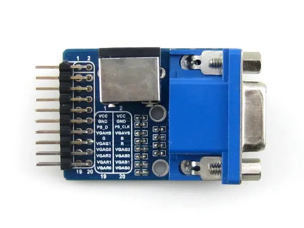 VGA PS2 плата аксессуар тестовый модуль с + интерфейсы коннектора управления для