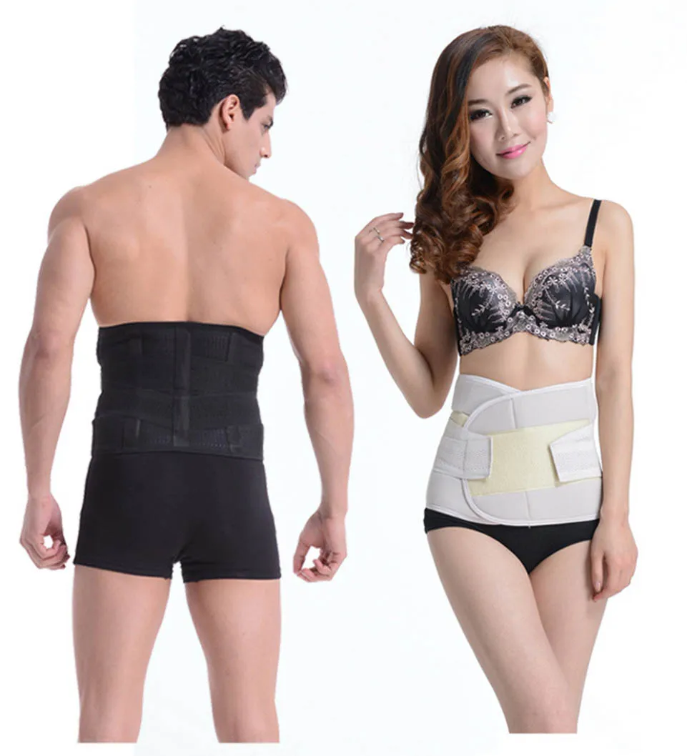 

ALL FIT IN New Neoprene Posture Support Belt Men Adjustable Belt Back Support Brace Double Pull Lumbar Belt Waist Pain