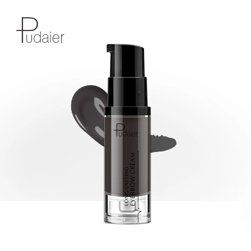 

Pudaier Long-lasting Eyebrow Cream Pigment Black Eyebrow Enhancer Natural Liuqid Eyebrow Gel Tattoo Makeup Eye Brow Tint Cream