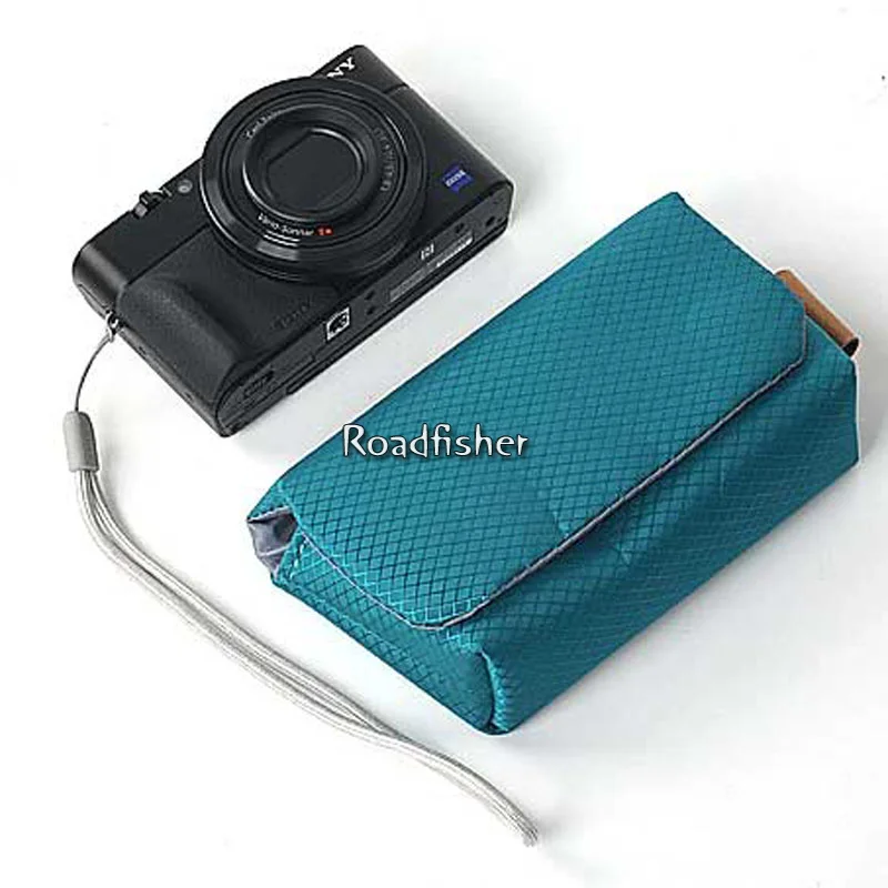Roadfisher водонепроницаемый Портативный Сумки из натуральной кожи Камера сумка вкладыш карман для хранения мешок для sony RX100 M5 M6 Canon G7X G9X SX620 SX720