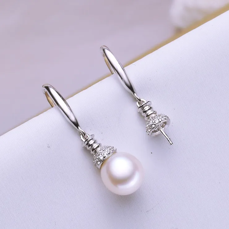 925 Sterling Silver Pearl Earrings Fashion Drop Earrings Charm Earrings