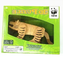 069 высокого качества развивающие игры Игрушечные лошадки деревянные головоломки животных тигра IQ головоломка Конг Мин Блокировка/Лу бань блокировки