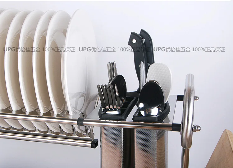  Kitchen versatile stainless steel double drain water filter with cutting board - 32915045086